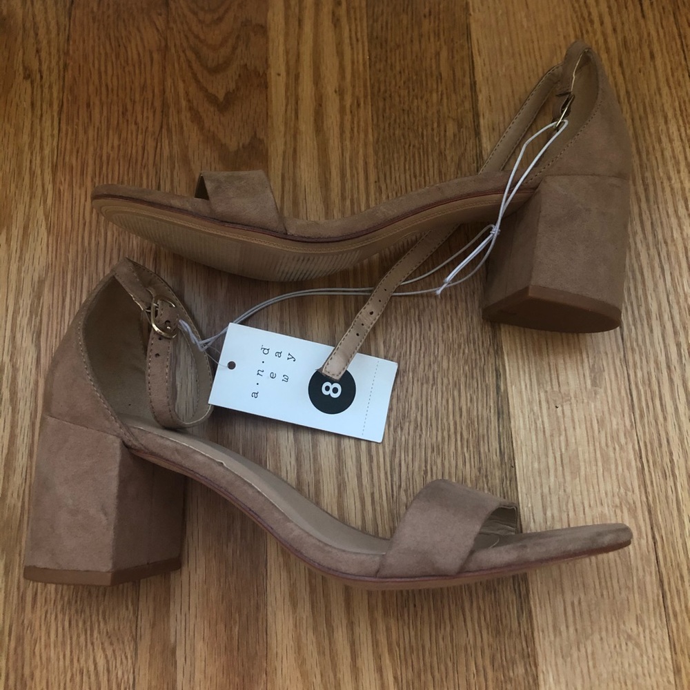 Chunky Suede Heels